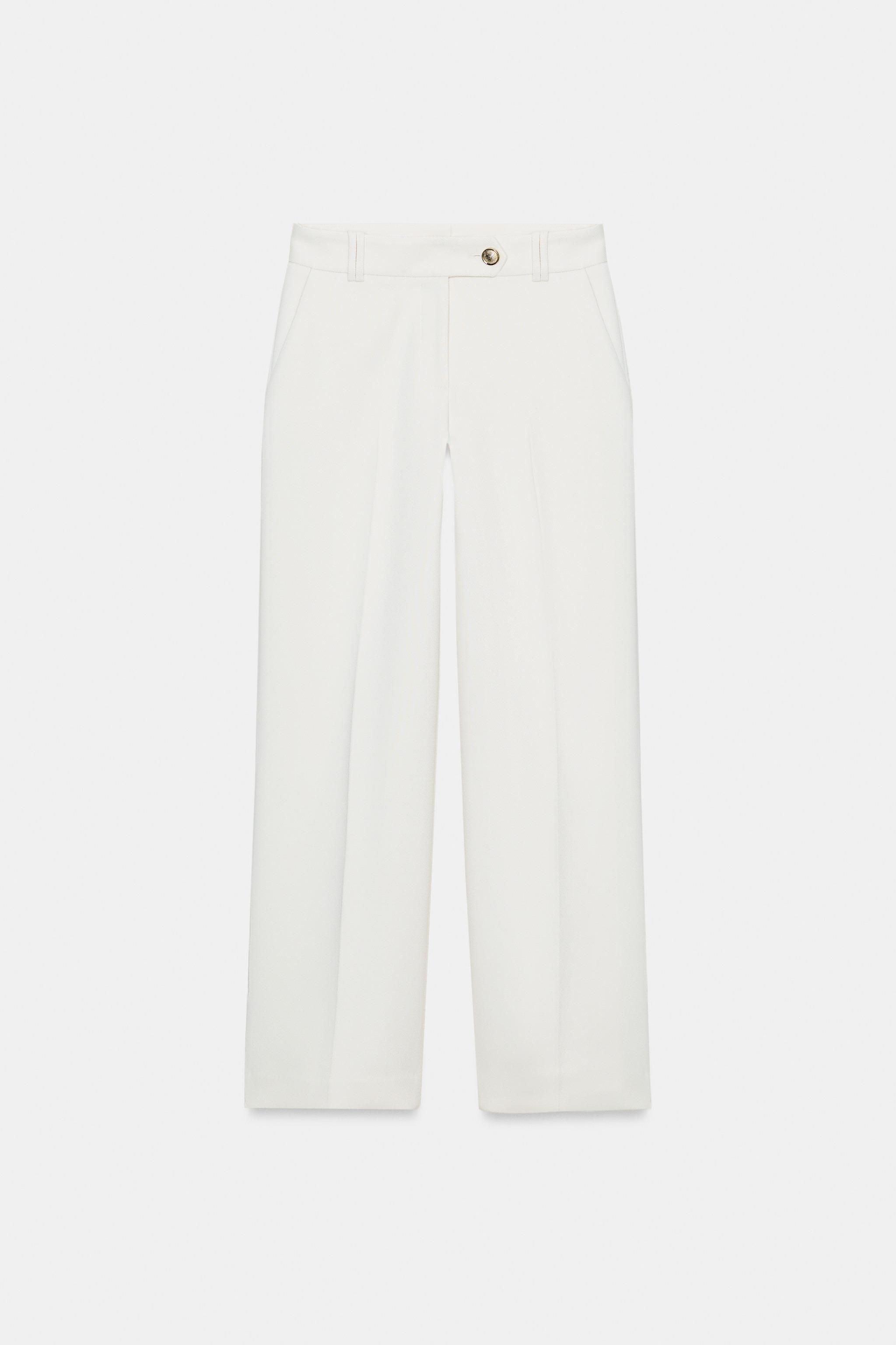 MID-RISE STRAIGHT LEG PANTS